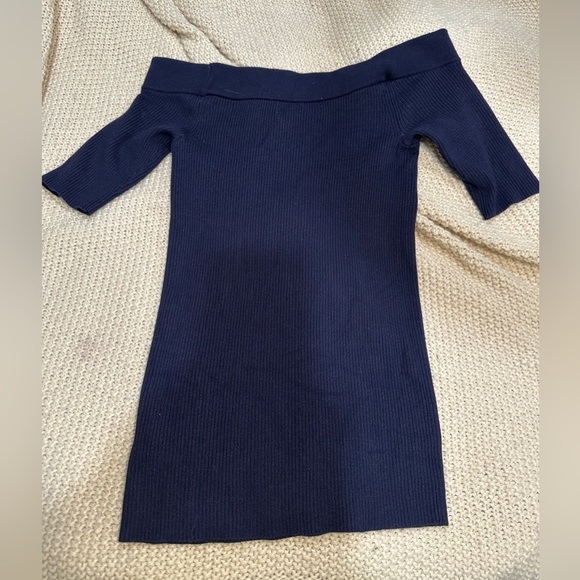 Womens Anthropologie navy Blue Blouses - Picture 4 of 7